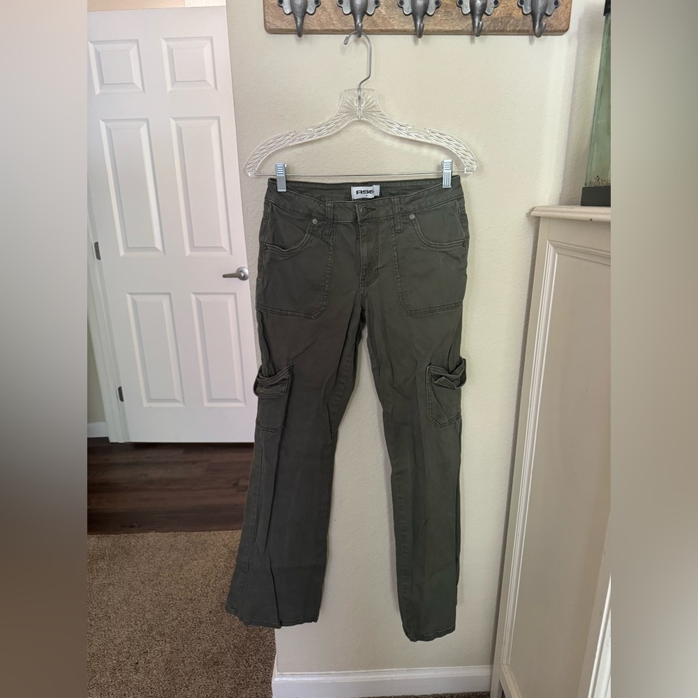 RSQ Womens Low Rise Cargo Flare Pants